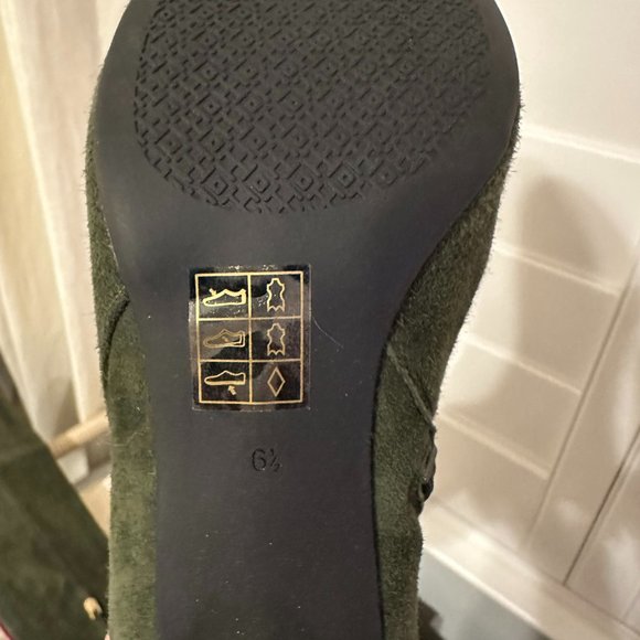 Tory Burch Over the Knee Boots - Olive Green - Gently Worn - Size 6.5 - Picture 4 of 6